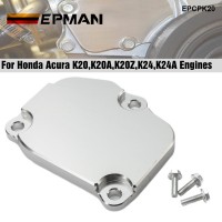 EPMAN Aluminum Timing Chain Tensioner Cover Plate Fit For Honda Acura K20,K20A,K20Z,K24,K24A Engines EPCPK20